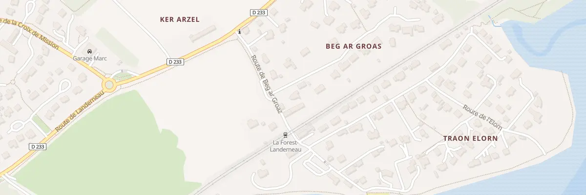 Plan du 7 Rte de Beg-ar-Groaz à La Forest-Landerneau