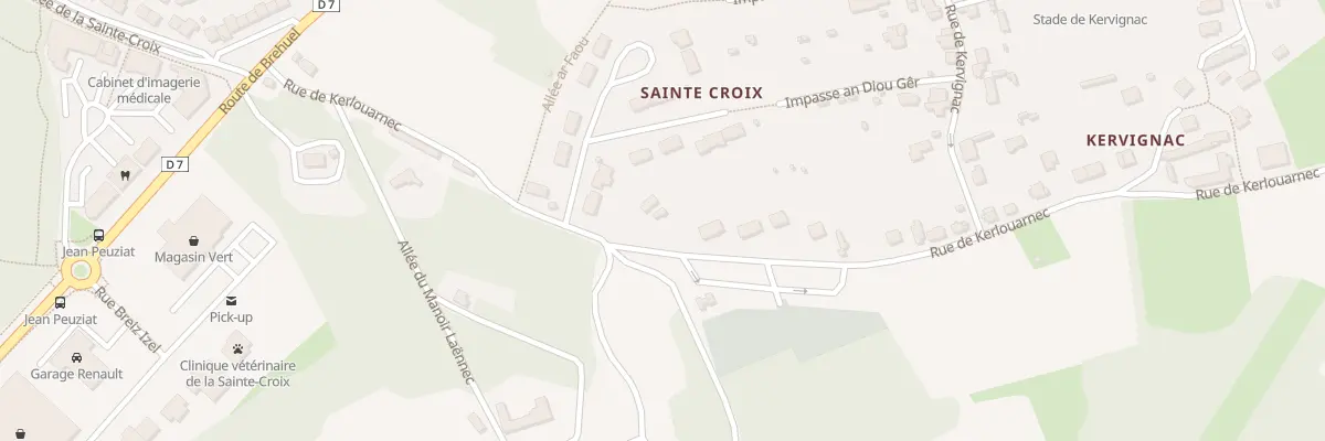 Plan du 7 Rue de Kerlouarnec à Douarnenez