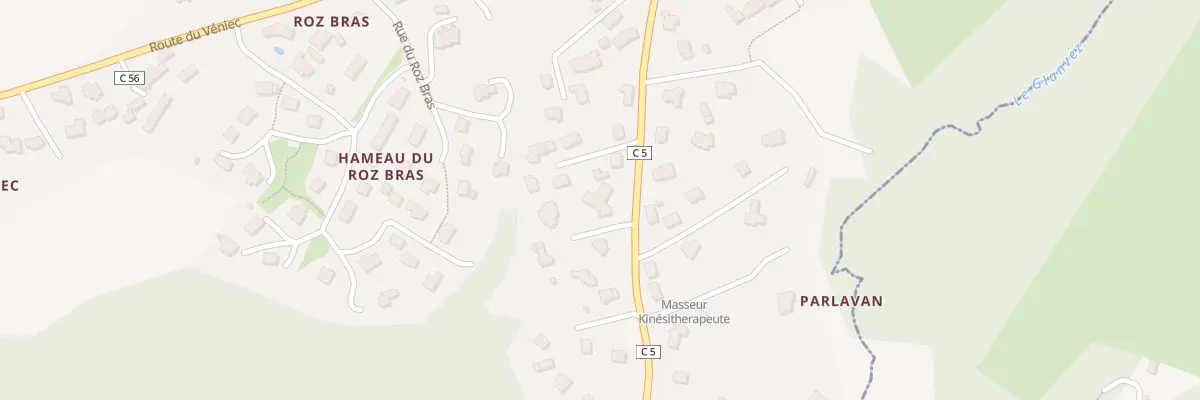 Plan du 25 Rte de Rostiviec à Loperhet