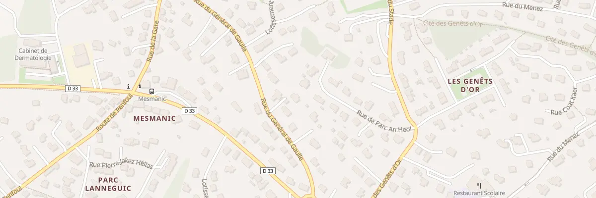 Plan du 145 Rue General de Gaulle à Loperhet
