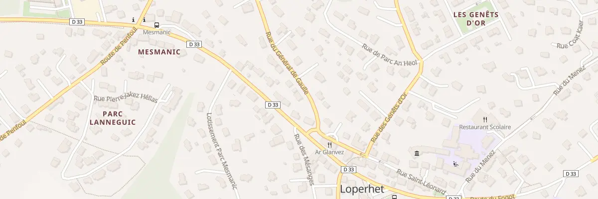 Plan du 60 Rue General de Gaulle à Loperhet