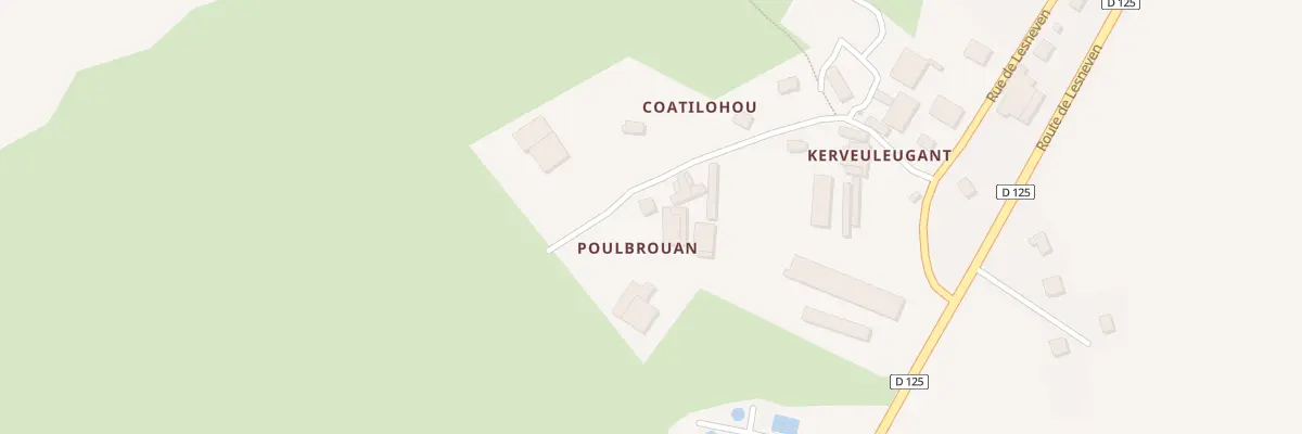Plan du 8 Poulbrouan à Plouider