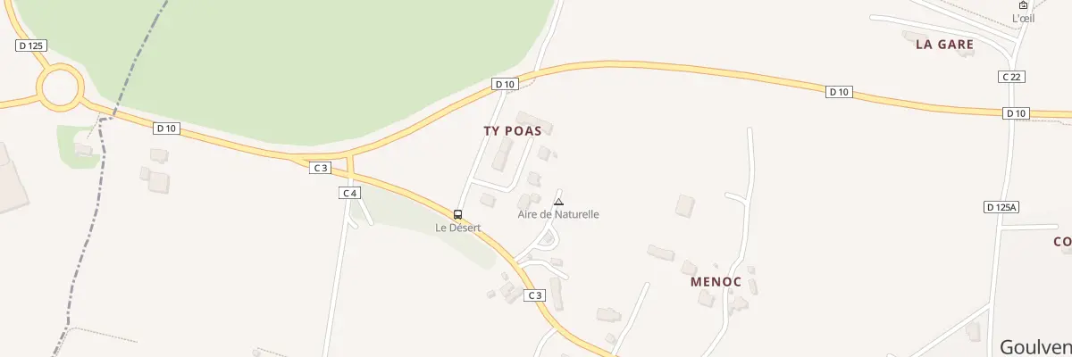 Plan du 70 Mechou Bian à Goulven