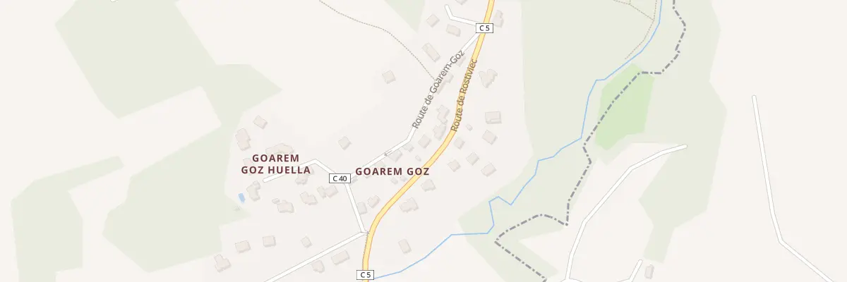 Plan du 514 Goarem Coz à Loperhet