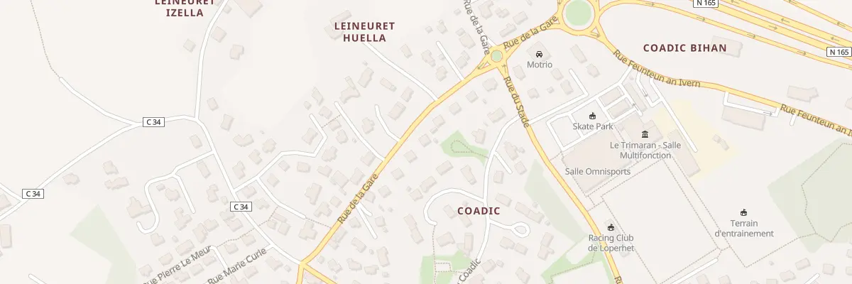 Plan du 29 Rue de la Gare à Loperhet