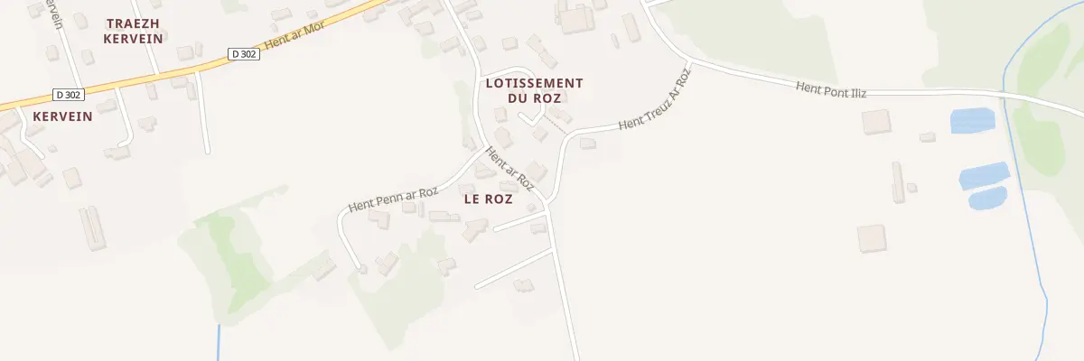 Plan du 30 Le Roz à Peumerit