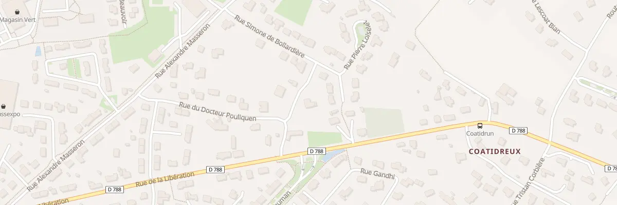 Plan du 9001 Rue Dom Michel Le Nobletz à Lesneven