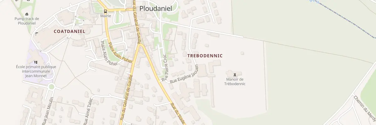 Plan du 12 Rue Eugène Jaouen à Ploudaniel