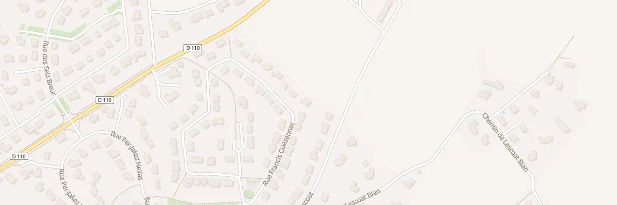 Plan du 20 Rue Francis Guezennec à Lesneven