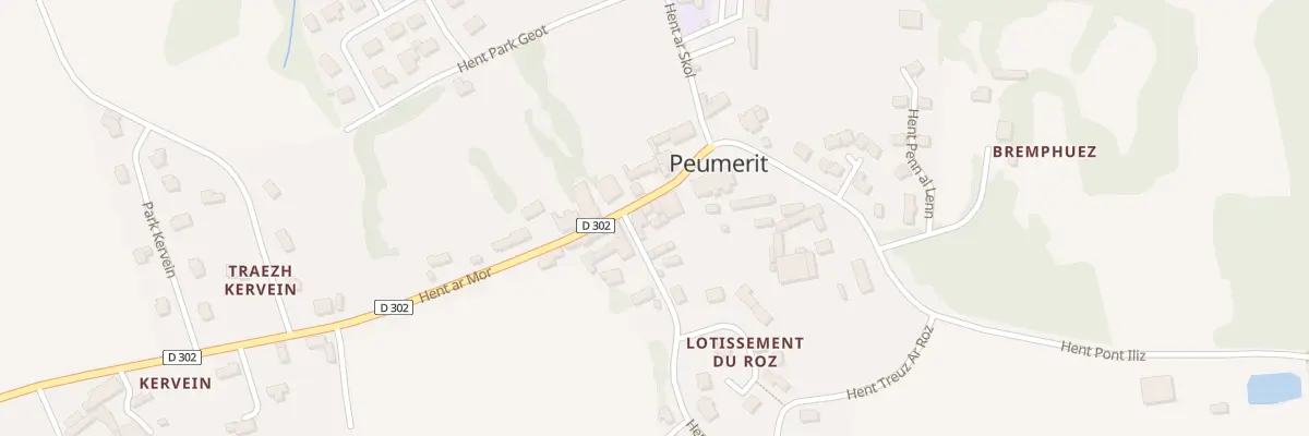 Plan du 5 Hent Ar Mor à Peumerit