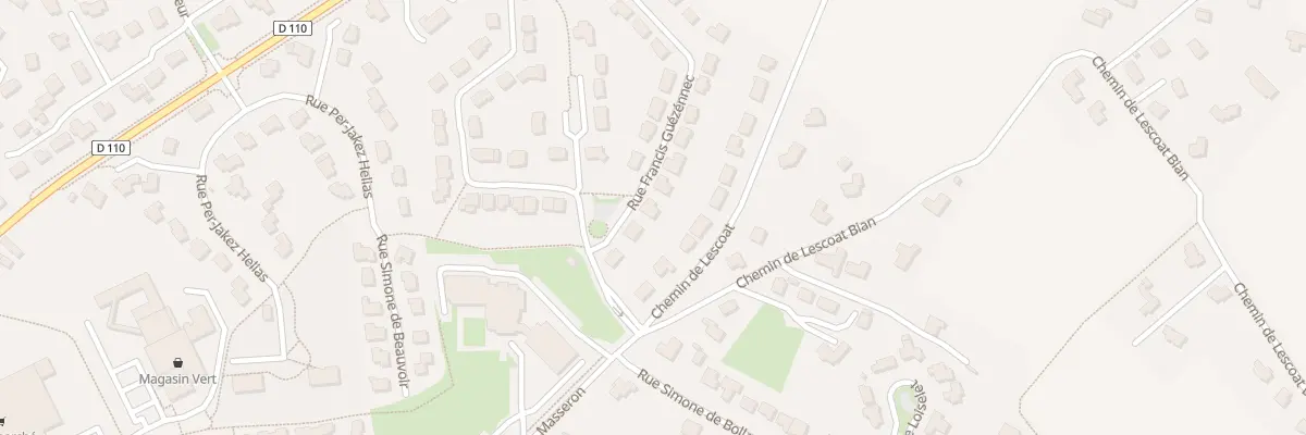 Plan du 6 Rue Francis Guezennec à Lesneven