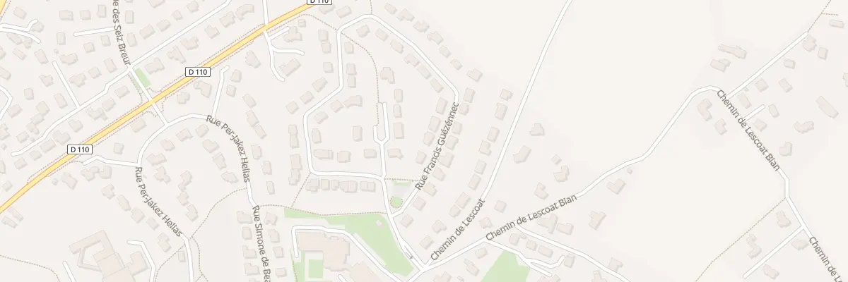 Plan du 3 Rue Francis Guezennec à Lesneven