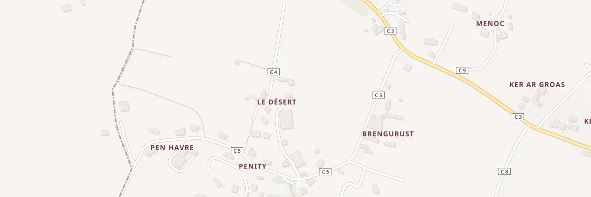 Plan du 224 Le Desert à Goulven