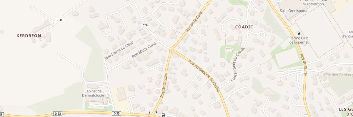 Plan du 13 Rue de la Gare à Loperhet