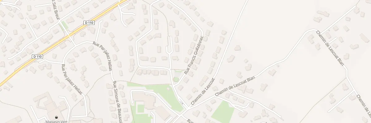 Plan du 1 Rue Francis Guezennec à Lesneven