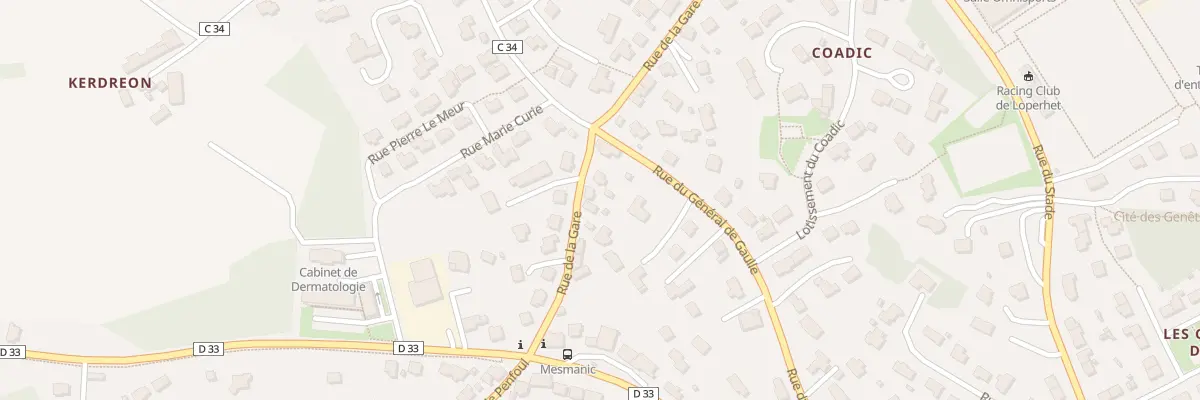 Plan du 9 Rue de la Gare à Loperhet