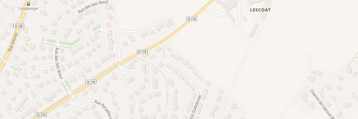 Plan du 30 Rue Francis Guezennec à Lesneven