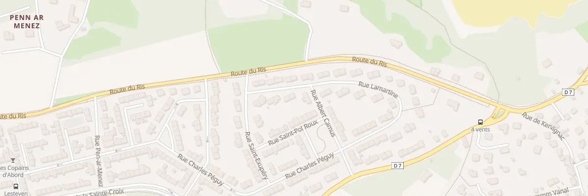 Plan du 12 Rue Lamartine à Douarnenez