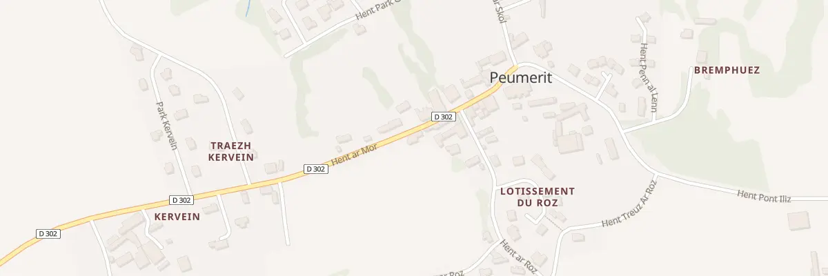 Plan du 11 Hent Ar Mor à Peumerit