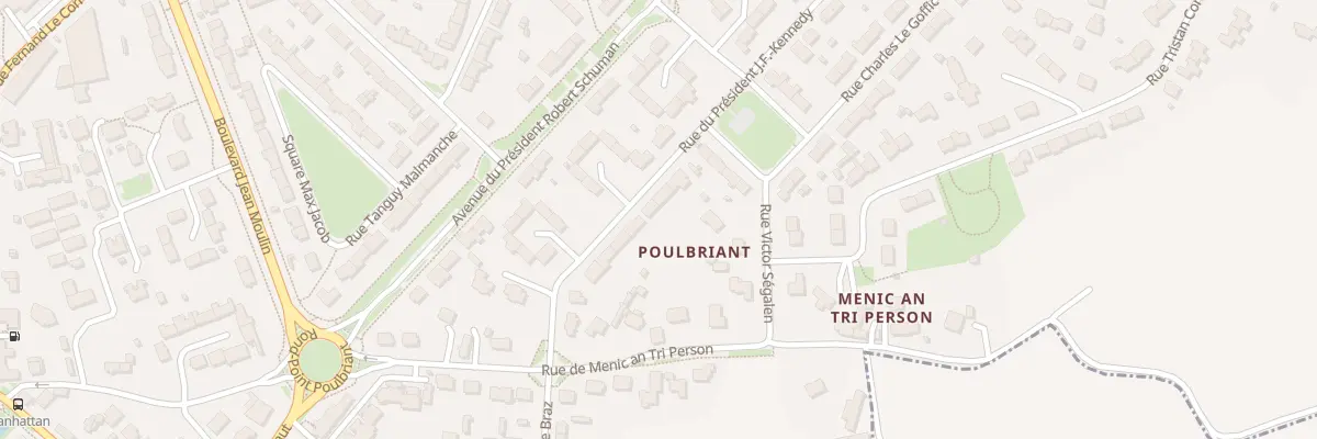 Plan du 14 Rue Président J.-F. Kennedy à Lesneven