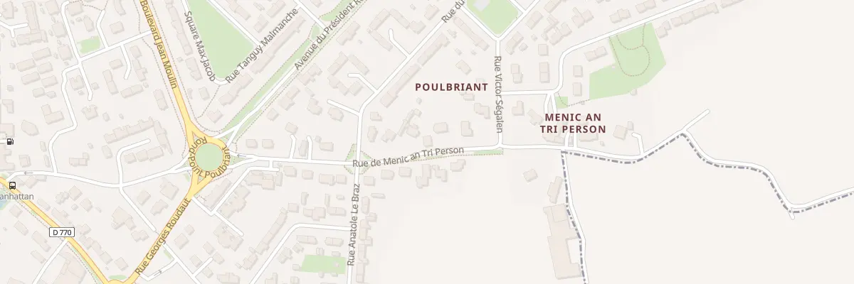Plan du 11B Rue Menic An Tri Person à Lesneven
