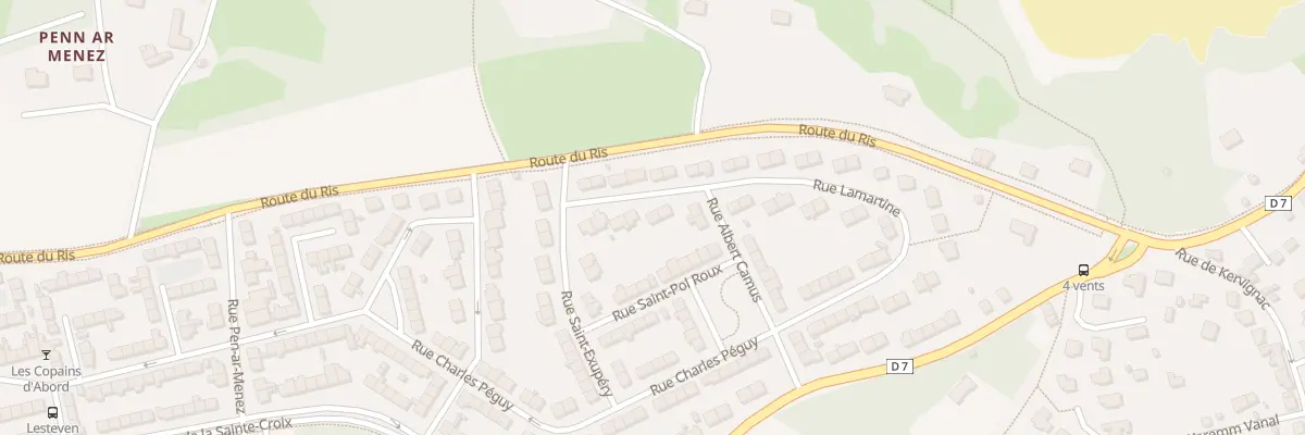 Plan du 10 Rue Lamartine à Douarnenez