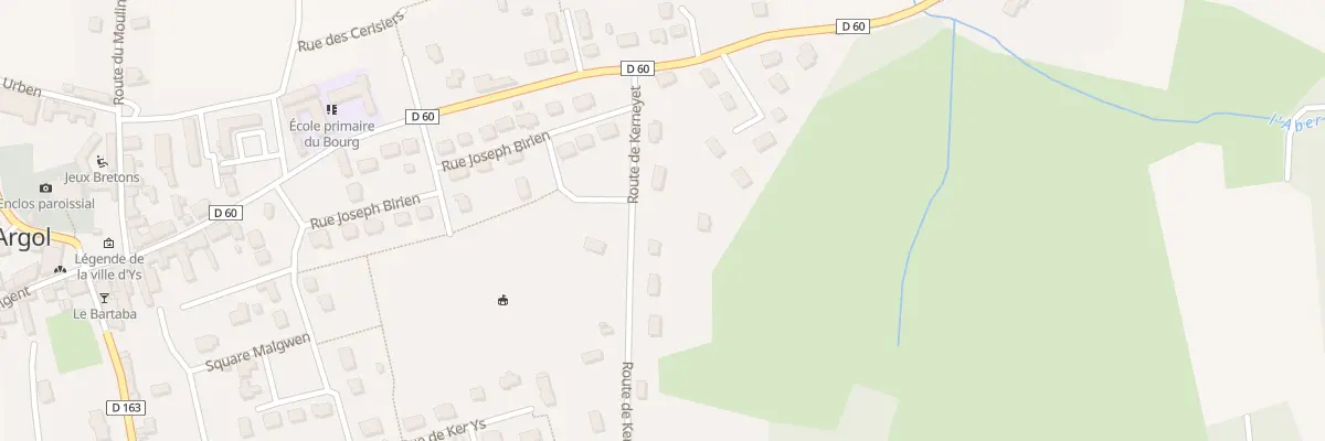 Plan du 97 Rte de Kerneyet à Argol