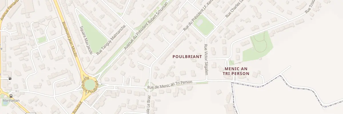 Plan du 10 Rue Président J.-F. Kennedy à Lesneven