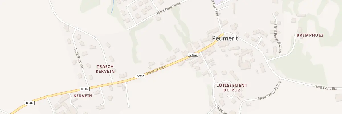 Plan du 12 Hent Ar Mor à Peumerit