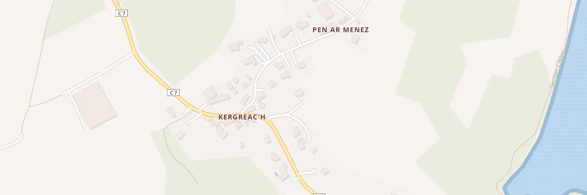 Plan du 105 Kergreac’h à Loperhet