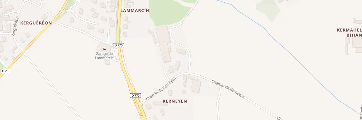 Plan du 3 Kernéyen à Ploudaniel