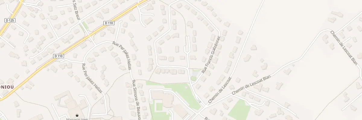 Plan du 81 Rue Francis Guezennec à Lesneven