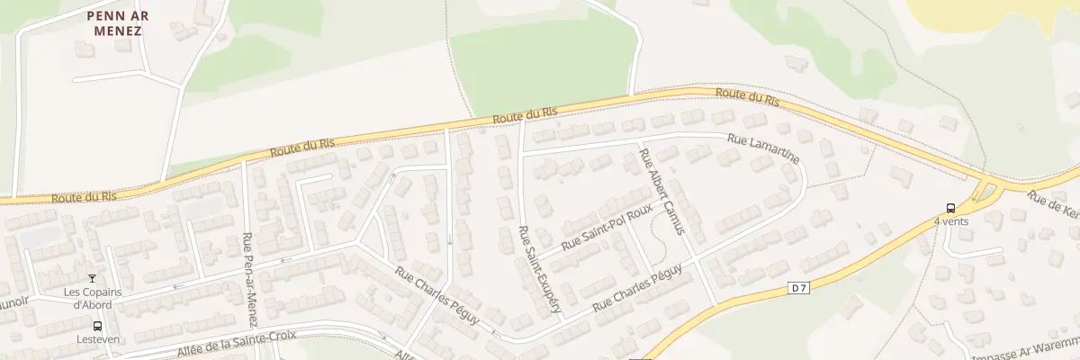 Plan du 2 Rue Lamartine à Douarnenez