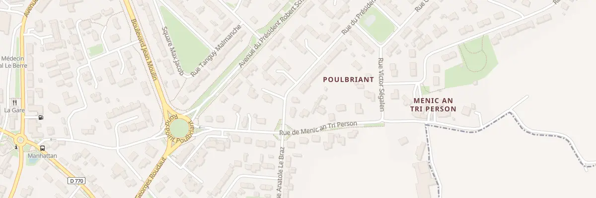 Plan du 4 Rue Président J.-F. Kennedy à Lesneven