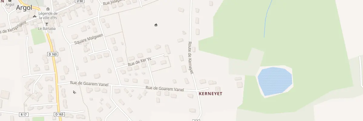 Plan du 3 Rte de Kerneyet à Argol