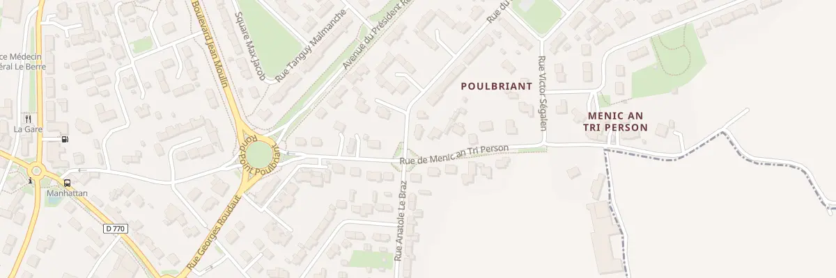 Plan du 2 Rue Président J.-F. Kennedy à Lesneven