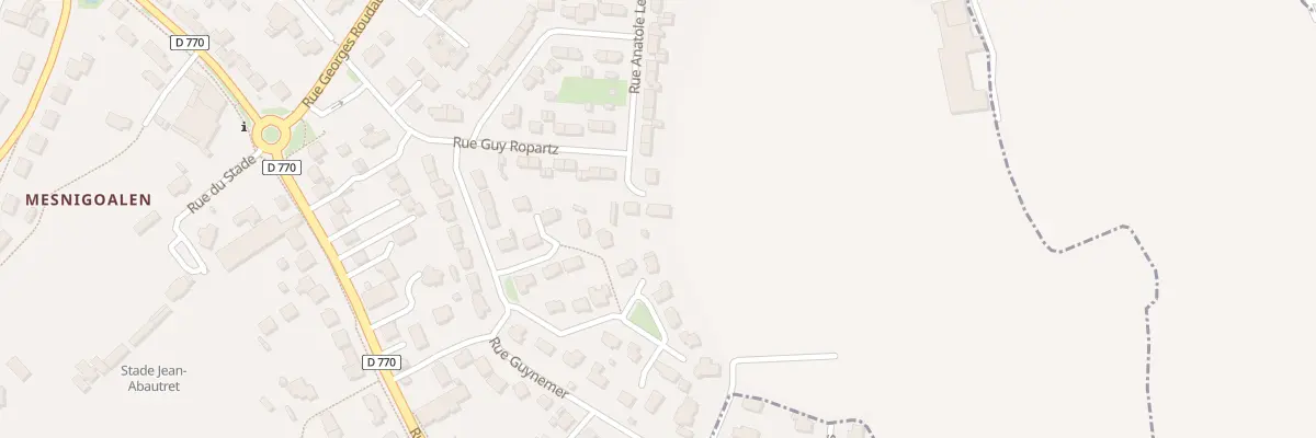 Plan du 2 Rue Anatole Le Braz à Lesneven
