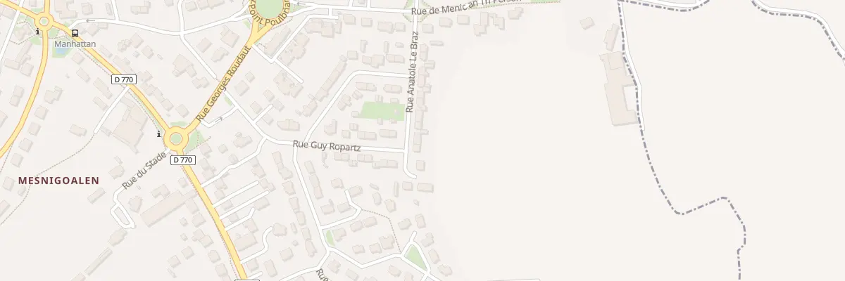 Plan du 8 Rue Anatole Le Braz à Lesneven