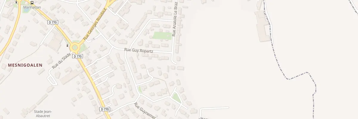 Plan du 4 Rue Anatole Le Braz à Lesneven