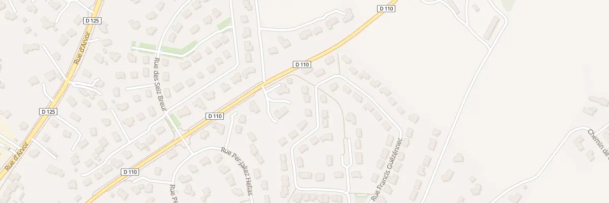 Plan du 44 Rue Francis Guezennec à Lesneven