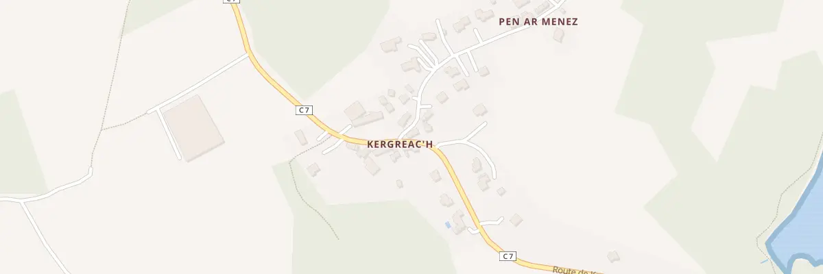 Plan du 95 Kergreac’h à Loperhet