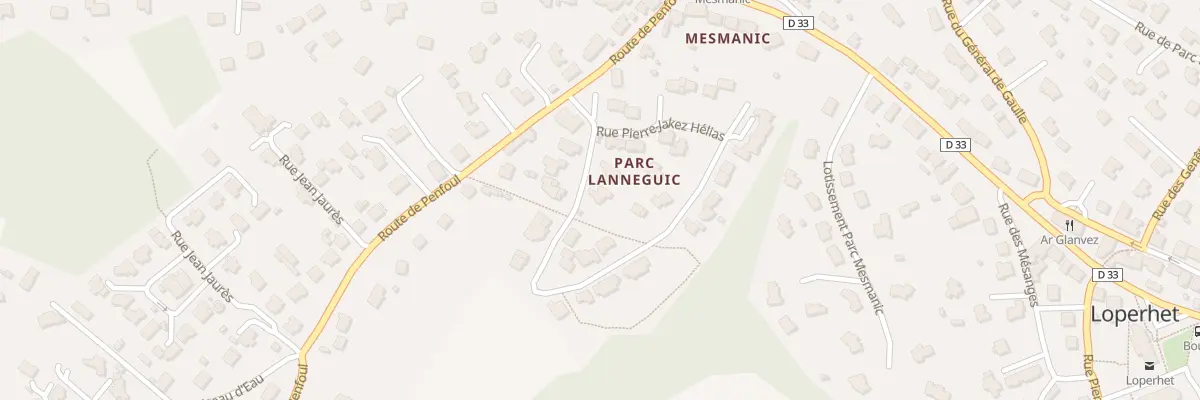 Plan du 72 Rue Aimé Césaire à Loperhet