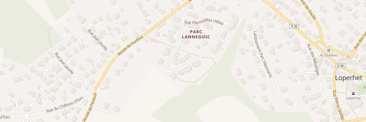 Plan du 301 Rue Pierre-Jakez Hélias à Loperhet