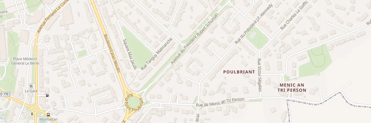 Plan du 4 Pl Jacques Cartier à Lesneven