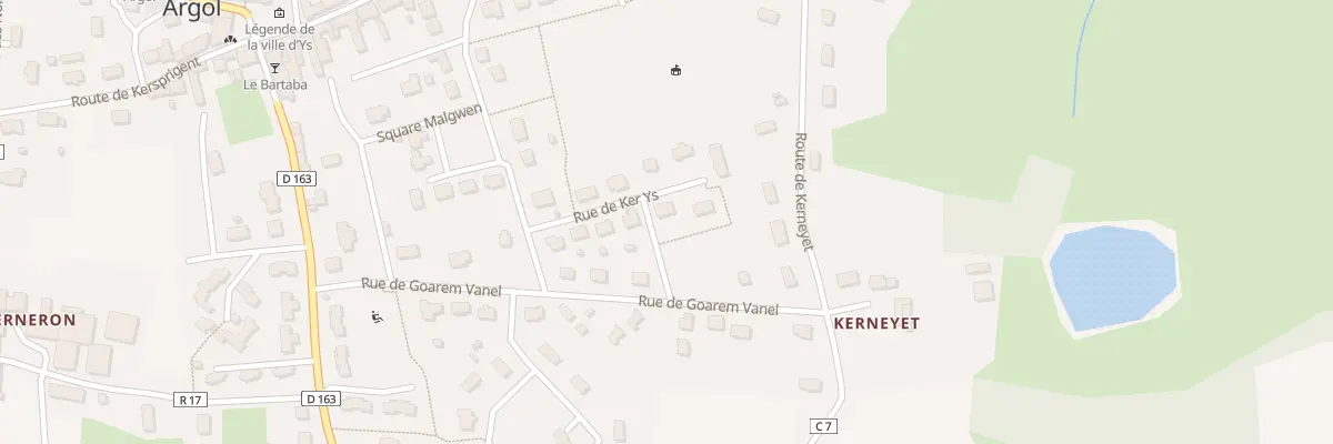 Plan du 3 Lot de Ker Ys à Argol