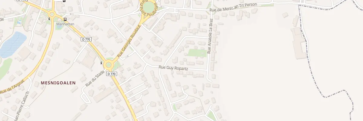 Plan du 7 Rue Guy Ropartz à Lesneven
