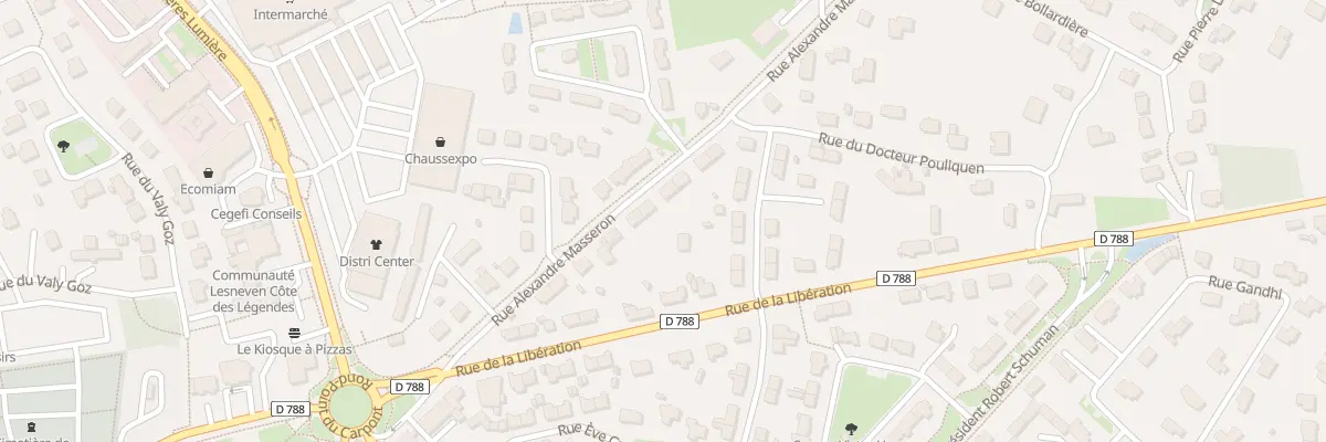 Plan du 12 Rue Alexandre Masseron à Lesneven