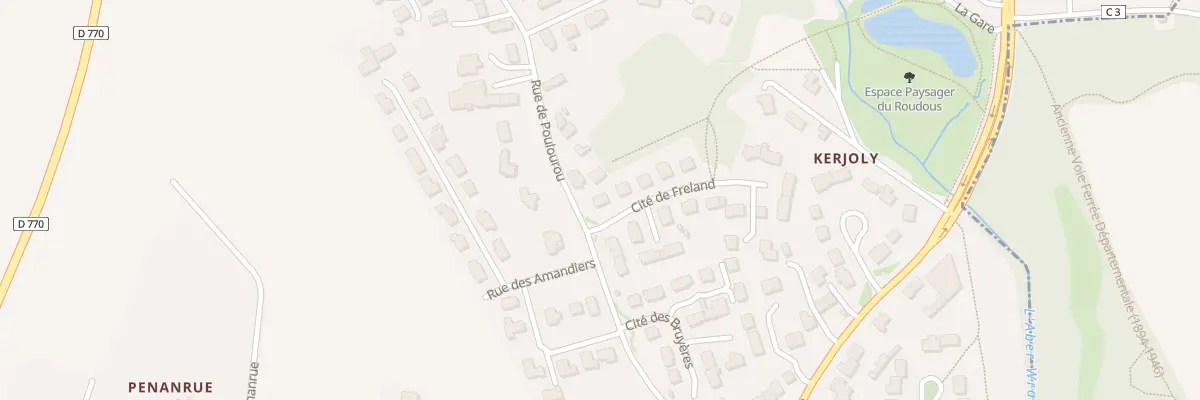 Plan du 1 Cité de Fréland à Ploudaniel