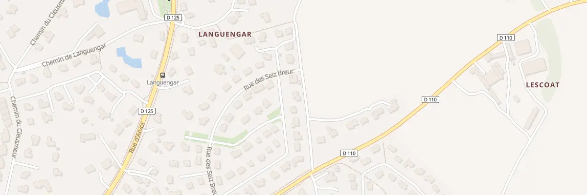 Plan du 34 Rue Jacques Jullien à Lesneven