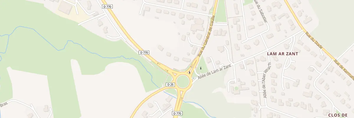 Plan du 4 Rue de Roc’Hellou à Ploudaniel
